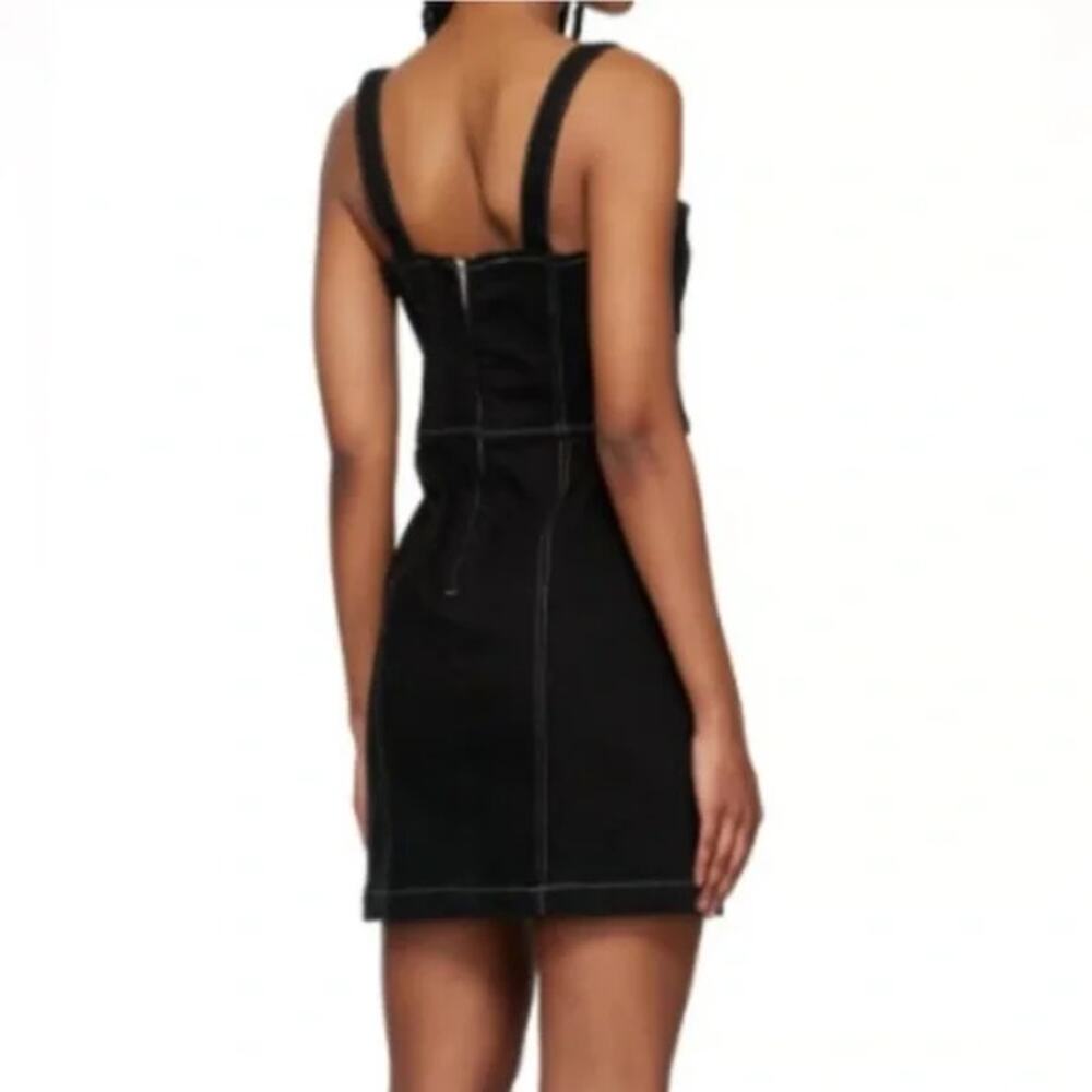 Reformation Dress Womens 10 Nikki Bustier Denim Mini Palermo Wash Sleeveless - Picture 2 of 12